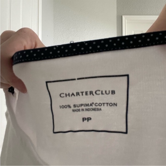 Charter Club White Coastal Top - Picture 4 of 4